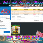 BUKTI JACKPOT SLOT MAHJONG WINS 2 TERPERCAYA DI INDONESIA TGL 24-12-2024