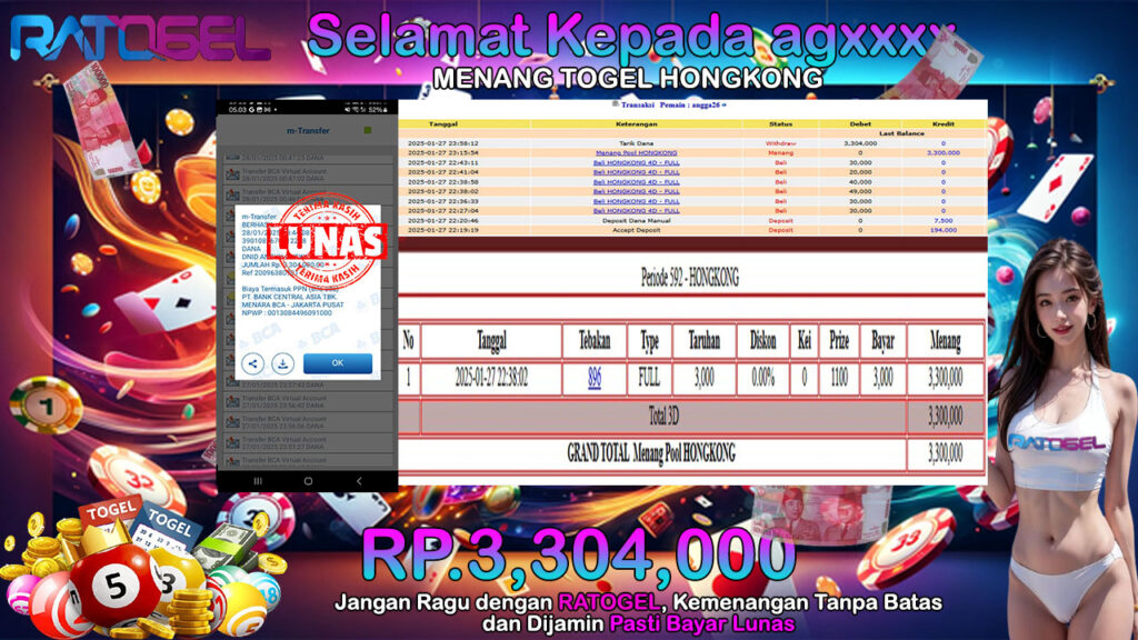 BUKTI JACKPOT TOGEL HONGKONG  TERPERCAYA DI INDONESIA TGL 28-01-2025