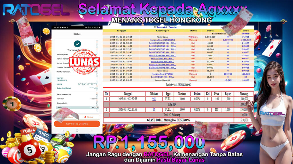 BUKTI JACKPOT TOGEL HONGKONG TERPERCAYA DI INDONESIA TGL 20-01-2025