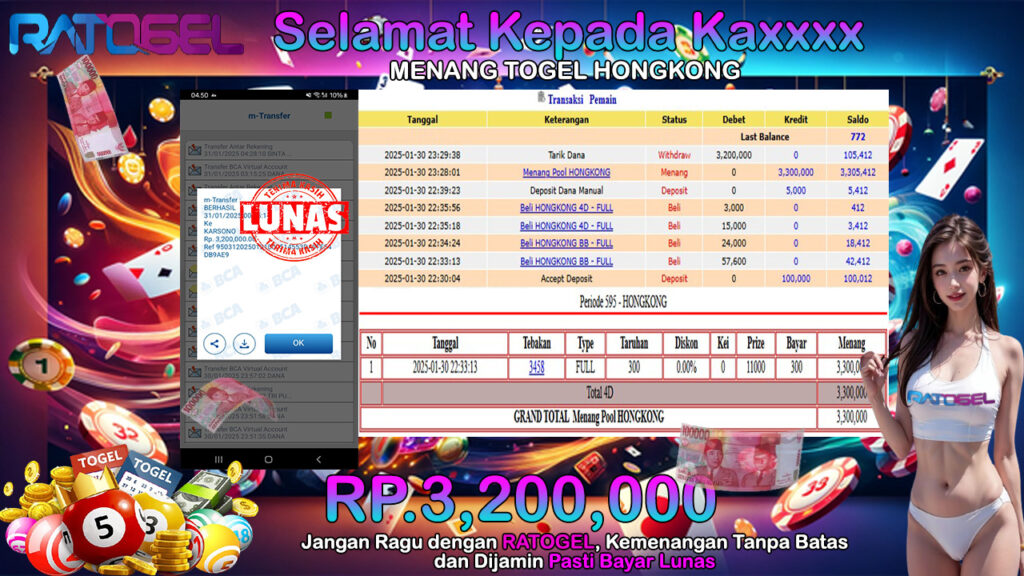 BUKTI JACKPOT TOGEL HONGKONG TERPERCAYA DI INDONESIA TGL 31-01-2025