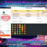 BUKTI JACKPOT SLOT STARLIGHT PRINCESS 1000 TERPERCAYA DI INDONESIA TGL 16-01-2025