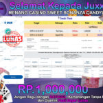 BUKTI JACKPOT CASINO SWEET BONANZA CANDYLAND TERPERCAYA DI INDONESIA TGL 12-01-2025