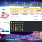 BUKTI JACKPOT SLOT STARLIGHT PRINCESS 1000 TERPERCAYA DI INDONESIA TGL 13-01-2025