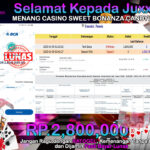 BUKTI JACKPOT CASINO SWEET BONANZA CANDYLAND TERPERCAYA DI INDONESIA TGL 09-01-2025