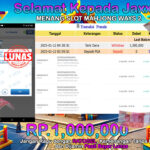 BUKTI JACKPOT SLOT MAHJONG WAYS 2 TERPERCAYA DI INDONESIA TGL 12-01-2025